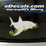 CRT863 Shark Fish Cartoon Decal