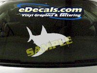  CRT863 Shark Fish Cartoon Decal