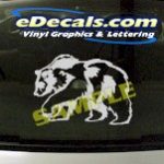 CRT864 Bear Animal Cartoon Decal