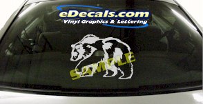 CRT864 Bear Animal Cartoon Decal