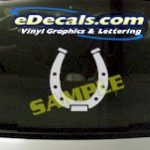 CRT867 Horseshoe Animal Cartoon Decal