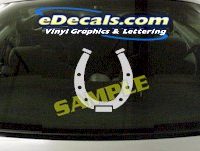  CRT867 Horseshoe Animal Cartoon Decal