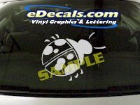  CRT872 Lady Bug Animal Cartoon Decal