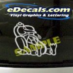 CRT879 Mascot Animal Cartoon Decal