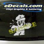 CRT881 Police Man Cartoon Decal