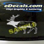 CRT883 Deer Elk Deercals Animal Cartoon Decal