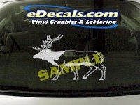  CRT883 Deer Elk Deercals Animal Cartoon Decal