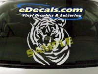  CRT884 Tiger Head Animal Cartoon Decal