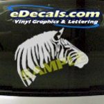 CRT885 Zebra Head Animal Cartoon Decal