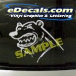 CRT886 Angry Bear Animal Cartoon Decal