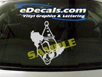  CRT889 Clown Cartoon Decal
