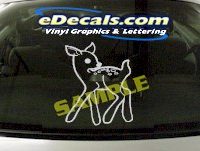  CRT894 Bambi Deer Fawn Animal Cartoon Decal