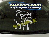  CRT896 Sheep Lamb Animal Cartoon Decal