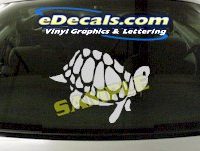  CRT901 Turtle Cartoon Decal