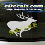 CRT904 Deer Elk Deercals Animal Cartoon Decal