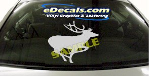 CRT904 Deer Elk Deercals Animal Cartoon Decal