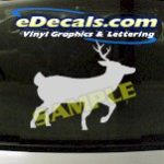CRT905 Deer Elk Deercals Animal Cartoon Decal