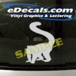 CRT907 Monkey Tail Cartoon Decal