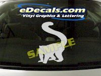  CRT907 Monkey Tail Cartoon Decal