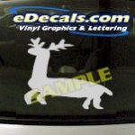 CRT909 Deer Elk Deercals Animal Cartoon Decal