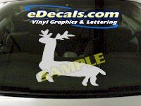  CRT909 Deer Elk Deercals Animal Cartoon Decal