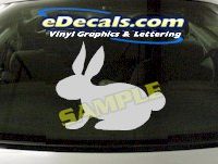  CRT910 Rabbit Animal Cartoon Decal