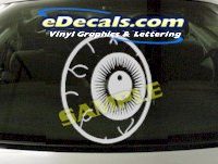 CRT913 Eye Eyeball Cartoon Decal