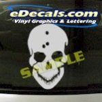 CRT914 Skull Head Cartoon Decal