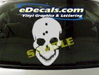  CRT914 Skull Head Cartoon Decal