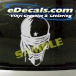 CRT915 Skull Head Cartoon Decal