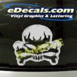 CRT920 Skull & Crossbones Cartoon Decal