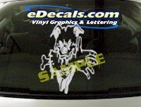 CRT921 Rabid Dog With Arm Cartoon Decal