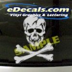 CRT922 Skull & Crossbones Cartoon Decal