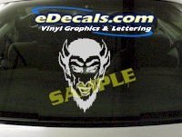  CRT923 Skull Devil Cartoon Decal