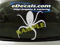  CRT925 Octopus Fish Animal Cartoon Decal