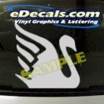 CRT927 Swan Animal Cartoon Decal