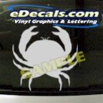 CRT928 Crab Fish Animal Cartoon Decal