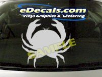  CRT928 Crab Fish Animal Cartoon Decal