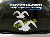  CRT929 Seagull Bird Animal Cartoon Decal