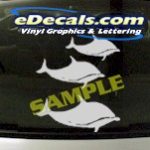 CRT932 Dolphins Fish Animal Cartoon Decal