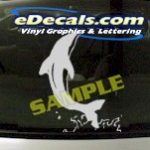 CRT933 Dolphin Fish Animal Cartoon Decal