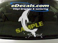  CRT933 Dolphin Fish Animal Cartoon Decal