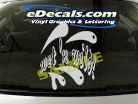  CRT935 Wet n Wild Wave Cartoon Decal