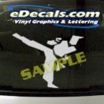 CRT936 Karate Sports Cartoon Decal