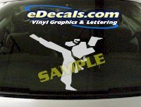  CRT936 Karate Sports Cartoon Decal