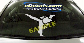 CRT936 Karate Sports Cartoon Decal