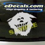 CRT937 Crazy Guy Cartoon Decal