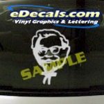 CRT941 Colonel Sanders KFC Cartoon Decal