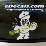 CRT943 Police Officer Cop Cartoon Decal