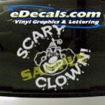 CRT944 Scary Clown Cartoon Decal